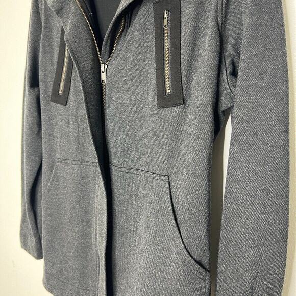 Cabi Love Carol 3184 Grey Mesh Back Layered Utility Belted Jacket Size Medium - Picture 5 of 10